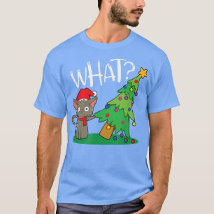 Ik wil dat dit mijn kerstPajama-kat is T-shirt