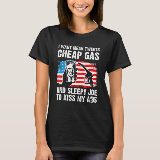Ik wil dat ik bedoel Twitter-twitteraars, goedkope T-shirt (Voorkant)