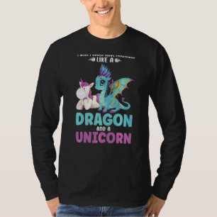 Ik wil dat ik een draak en een eikel draak kan heb t-shirt