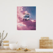 Ik wil dat ik het kan. poster (Keuken)