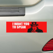 IK WIL DAT JE ENGELSE Bumpersticker SPREEKT (Op auto)