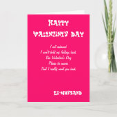 Ik wil dat je ex Valentijnsdag kaarten hebt. (Voorkant)