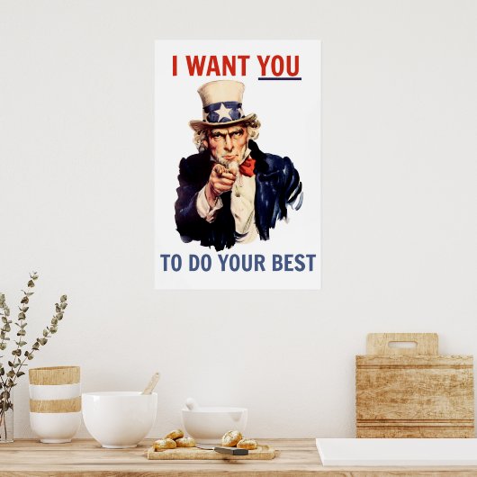 Ik wil dat je je beste Poster doet (Keuken)