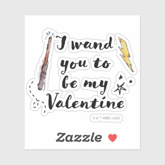 Ik wil dat je mijn Valentijn wordt Sticker (Vel)