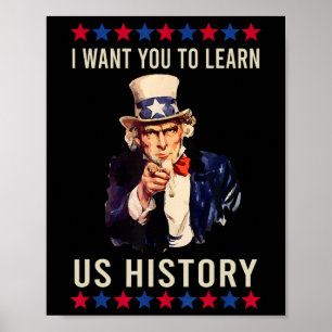 Ik wil dat je onze Amerikaanse geschiedenis leert Poster