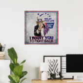 Ik wil dat je terugvecht. poster (Thuiskantoor)