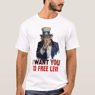 Ik wil dat je "TOT VRIJ LEVI". T-shirt