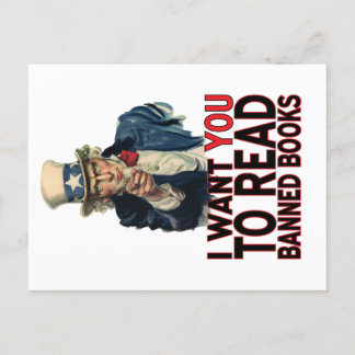 IK WIL DAT JE VERBODEN BOEKEN LEZT BRIEFKAART