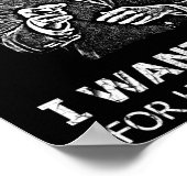 Ik wil dat je voor een hiphop leger bent. poster (Hoek)