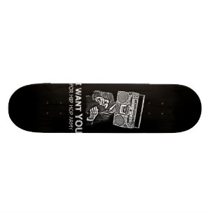 Ik wil dat je voor een hiphop leger bent. skateboard