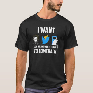 Ik wil dat Jezus Mean twittert op goedkope benzine T-shirt