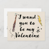 Ik wil dat jij mijn Valentijn bent Notitiekaartje (Voorkant / Achterkant)