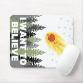 Ik wil de asteroïde Mousepad geloven Muismat (Met muis)