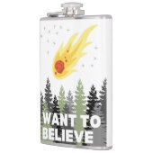 Ik wil de asteroïdenfles geloven heupfles (Links)