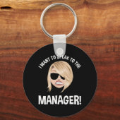 Ik wil de manager spreken! Karen Meme Sleutelhanger (Achterkant)