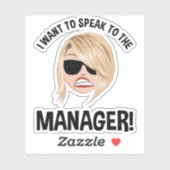 Ik wil de manager spreken! Karen Meme Sticker (Vel)