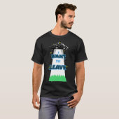 ik wil de ruimte verlaten t-shirt (Voorkant volledig)