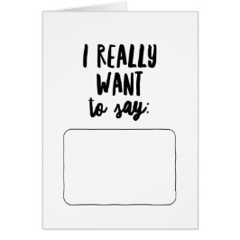 Ik wil echt zeggen...