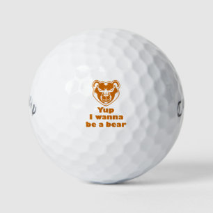 Ik wil een beer 3 Ring Multomap worden. Golfballen
