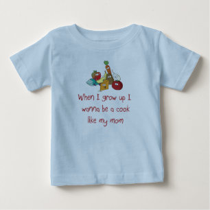 Ik wil een Cook zijn zoals mijn mama Baby T-Shirt