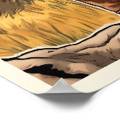 Ik wil een cowboy jonge jongen grafische kunst zij poster (Hoek)