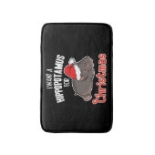 Ik wil een hippopotamus voor Kerstmis. Badmat (Voorkant Verticaal)