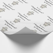 Ik wil een hippopotamus voor Kerstmis. Cadeaupapier (Hoek)