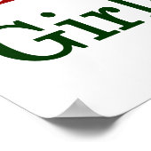 Ik wil een Italiaans Vriendin Poster (Hoek)