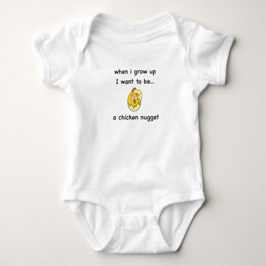 Ik wil...Een Kip Nugget! Romper (Voorkant)
