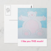 Ik wil een knuffel. briefkaart (Voorkant / Achterkant)