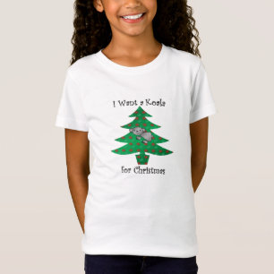 Ik wil een koala voor kerstmis t-shirt