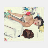 Ik wil een Man 2 Fleece Deken (Voorkant (Horizontaal))