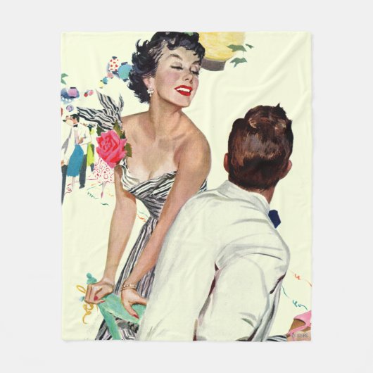 Ik wil een Man Fleece Deken (Voorkant)