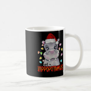 Ik wil een nijlpaard voor kerstverlichting koffiemok
