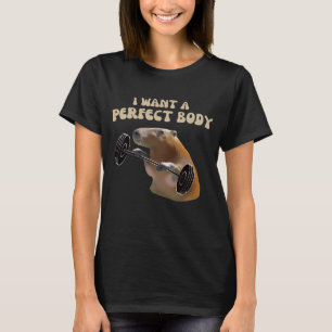 Ik wil een perfect lichaam. Capibara. T-shirt