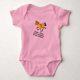 Ik wil een Pony schattige Cartoon Romper
