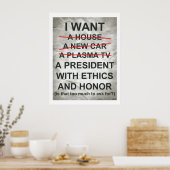 Ik wil een President Poster (Keuken)