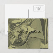 Ik wil een rockster zijn.... briefkaart (Voorkant / Achterkant)