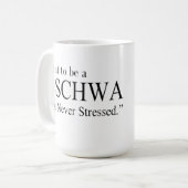 Ik wil een schwa worden koffiemok (Voorkant links)