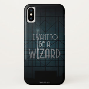 Ik wil een Tovenaar zijn iPhone X Hoesje
