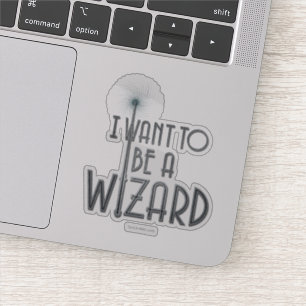 Ik wil een wizard worden sticker