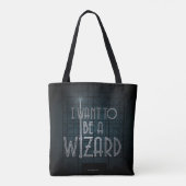 Ik wil een wizard worden tote bag (Achterkant)