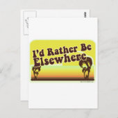 Ik wil Elsewhere zijn Briefkaart (Voorkant / Achterkant)