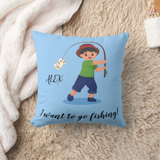 "IK WIL GAAN VIST", Vist Boys Kussen (Deken)