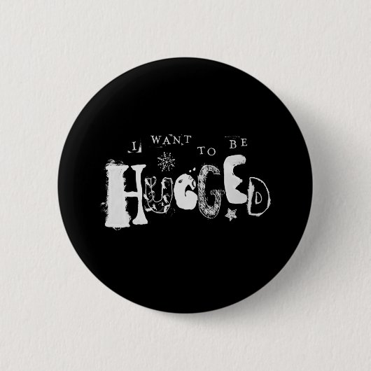Ik wil geboeid worden ronde button 5,7 cm (Voorkant)
