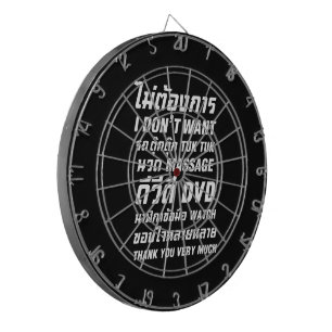 Ik wil geen TUK TUK MASSAGE DVD WATCH Dank u wel Dartbord