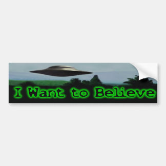 Ik wil geloven bumpersticker