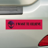 IK WIL GELOVEN BUMPERSTICKER (Op auto)