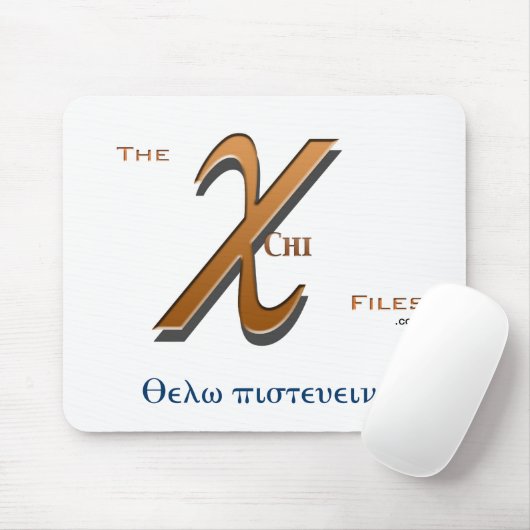 "Ik wil geloven" Chi Files Mousepad Muismat (Met muis)