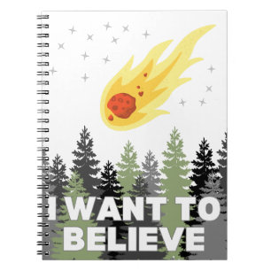 Ik wil geloven in asteroïde Notitieboek